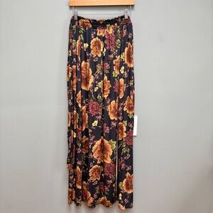 AGUA BENDITA Amaia Maxi Skirt Floral Black M